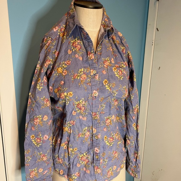 L.L. Bean Tops - LL Bean corduroy flower size XS